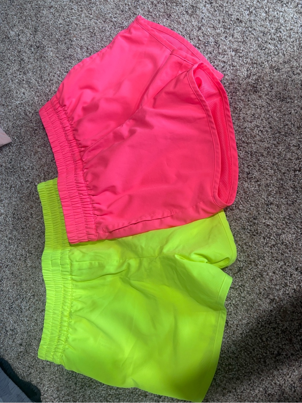 GAP Neon Pink and Neon Yellow Athletic Shorts Set
